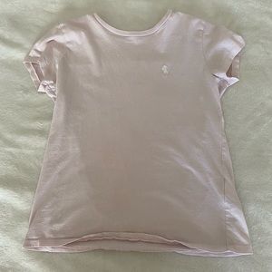 Pale pink polo t shirt
